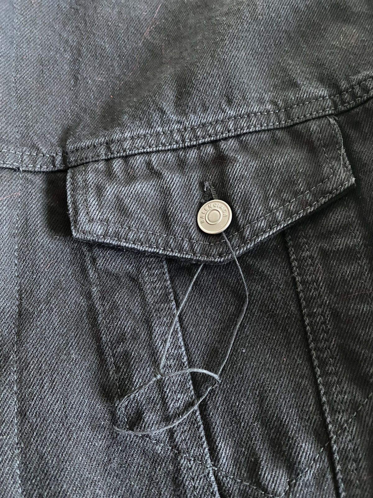 Balenciaga Balenciaga AW18 Faux Fur Oversized Denim Jacket Size US S / EU 44-46 / 1 - 11 Thumbnail