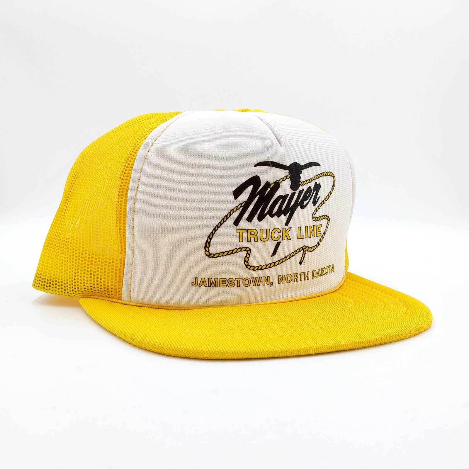 Vintage Vintage Mayer Truck Line Snapback Trucker Hat Mesh Transport Size ONE SIZE - 1 Thumbnail