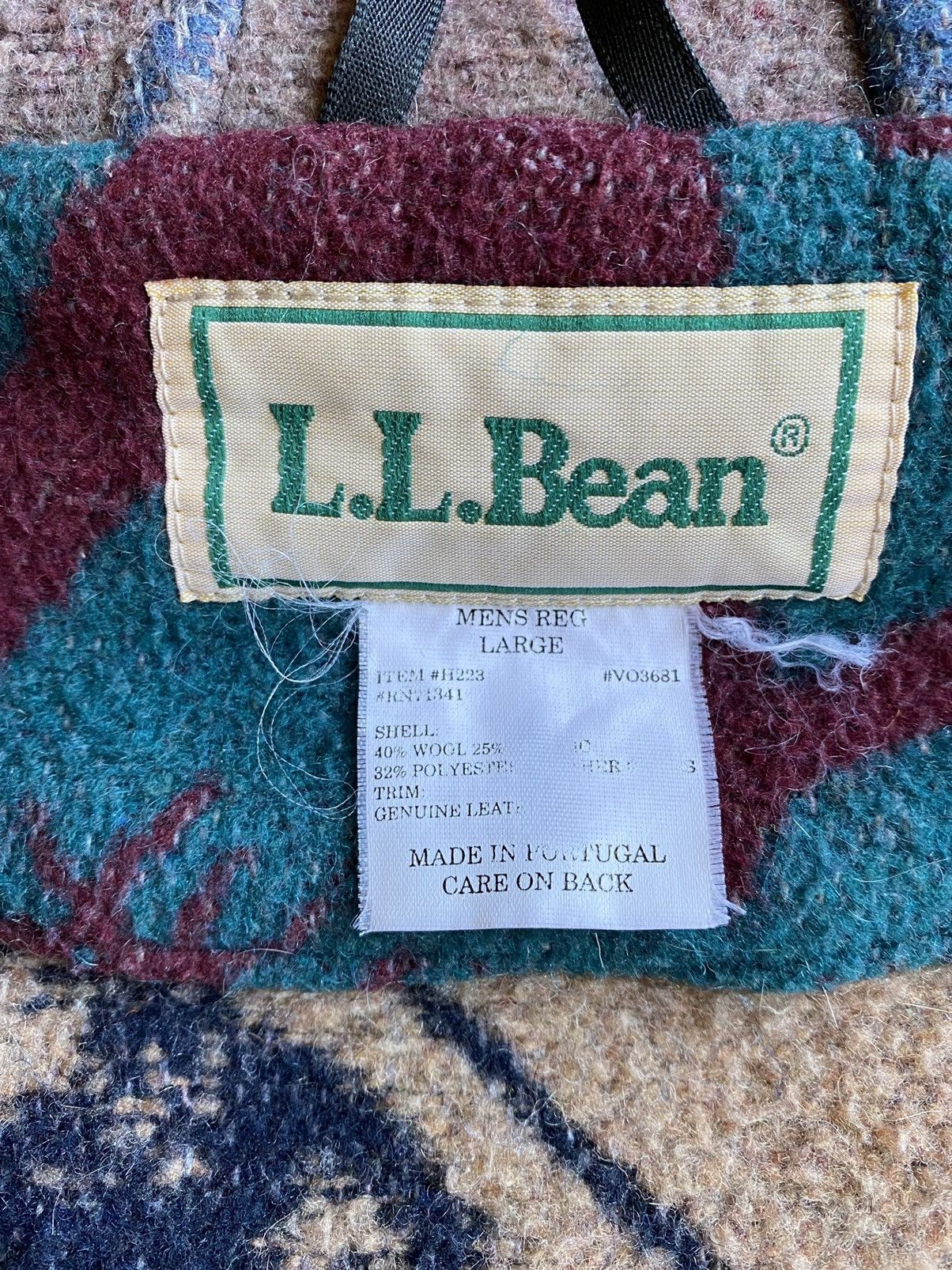 L.L. Bean × Vintage Vintage L.L. Bean Wool Jacket Winter Navajo Patter Large Size US L / EU 52-54 / 3 - 11 Thumbnail