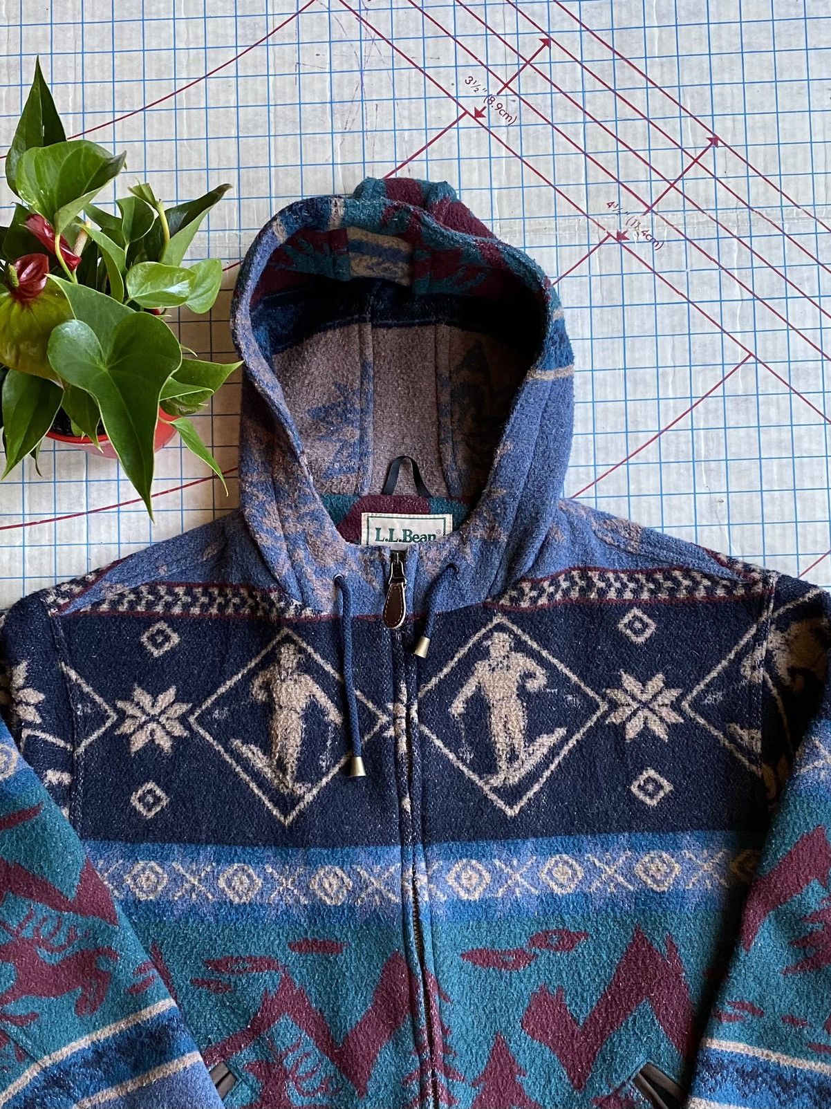 L.L. Bean × Vintage Vintage L.L. Bean Wool Jacket Winter Navajo Patter Large Size US L / EU 52-54 / 3 - 4 Thumbnail