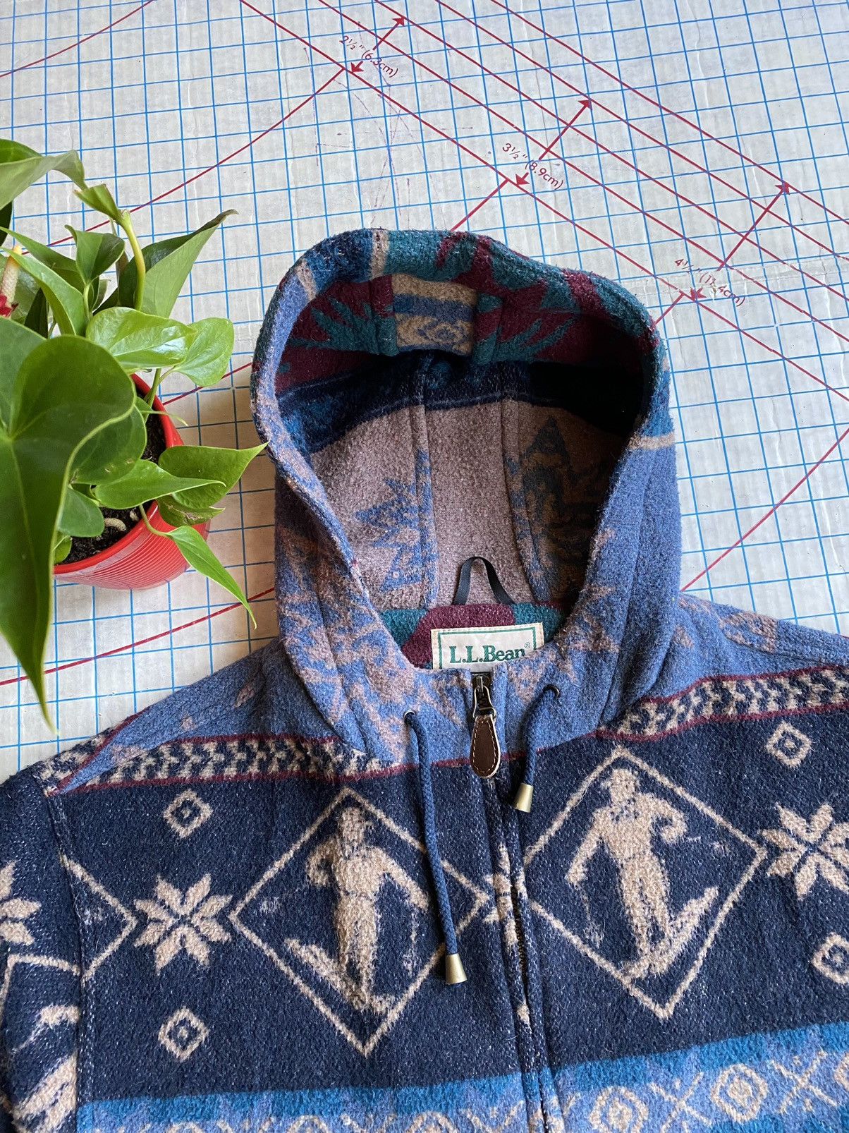 L.L. Bean × Vintage Vintage L.L. Bean Wool Jacket Winter Navajo Patter Large Size US L / EU 52-54 / 3 - 7 Thumbnail