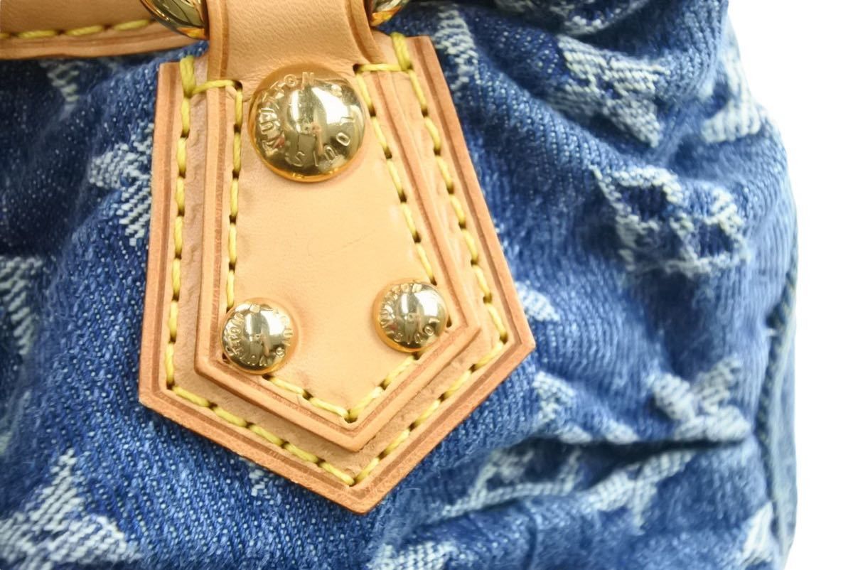 Louis Vuitton Louis Vuitton Denim Monogram Pleaty Handbag 2006 Size ONE SIZE - 8 Thumbnail