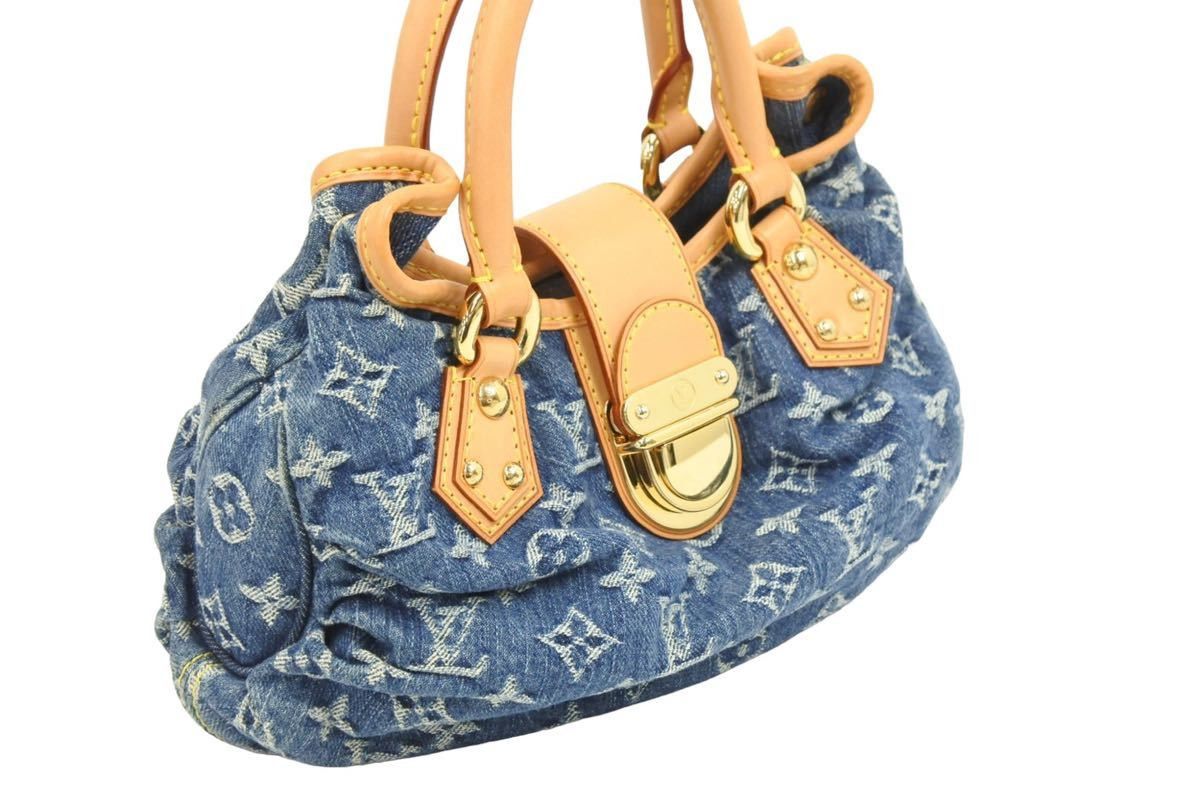 Louis Vuitton Louis Vuitton Denim Monogram Pleaty Handbag 2006 Size ONE SIZE - 3 Thumbnail