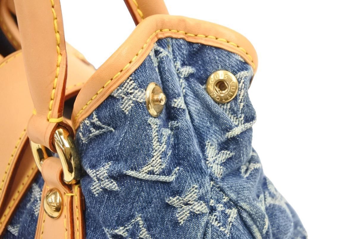Louis Vuitton Louis Vuitton Denim Monogram Pleaty Handbag 2006 Size ONE SIZE - 5 Thumbnail