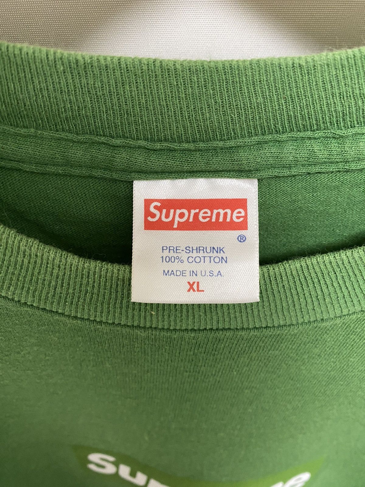 Supreme Supreme box logo tee grass green Size US XL / EU 56 / 4 - 3 Thumbnail