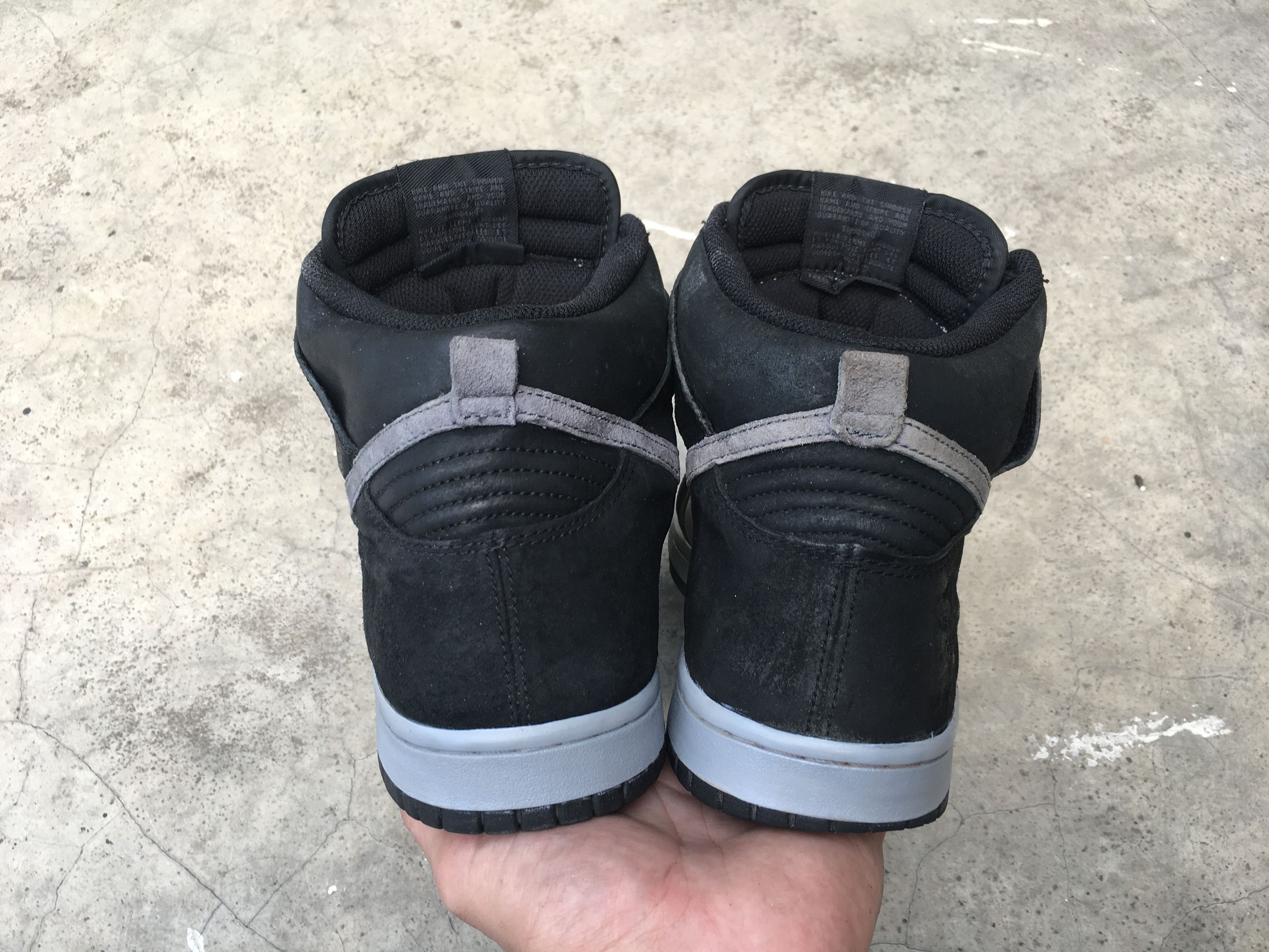 Nike 🔥 Nike Dunk High Black Anthracite Medium Grey Size US 11 / EU 44 - 11 Thumbnail