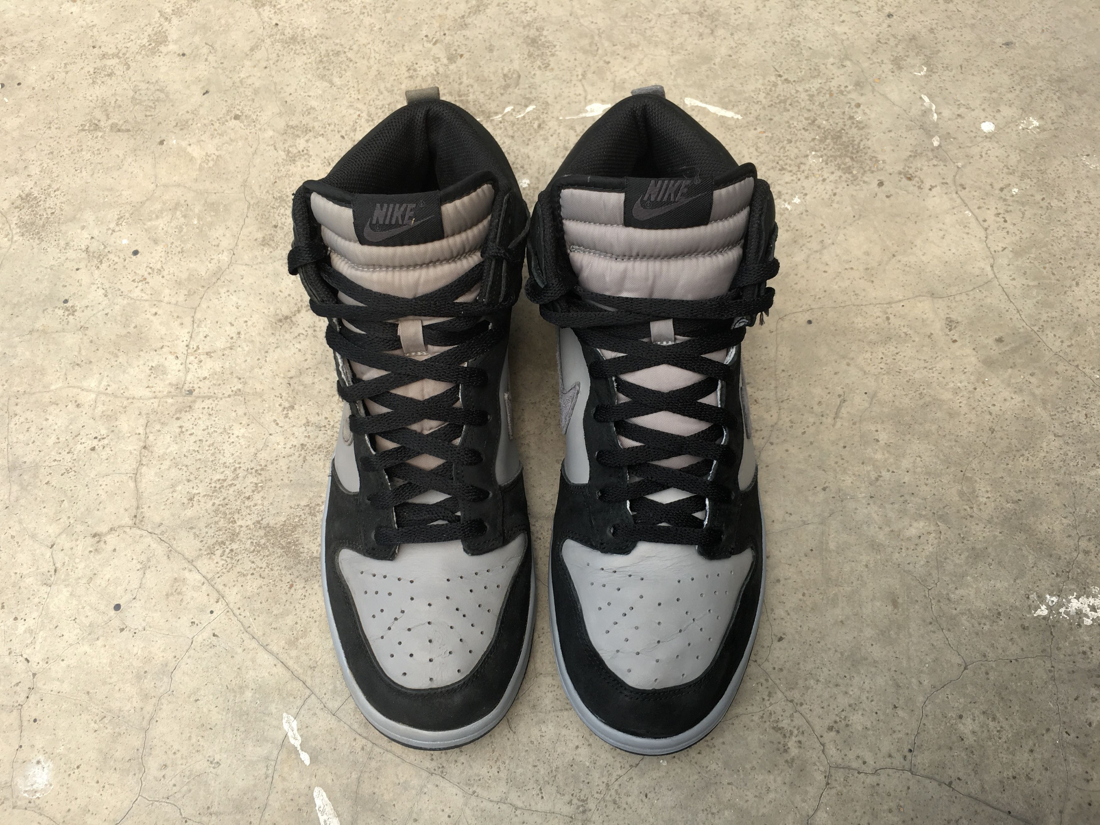 Nike 🔥 Nike Dunk High Black Anthracite Medium Grey Size US 11 / EU 44 - 8 Thumbnail