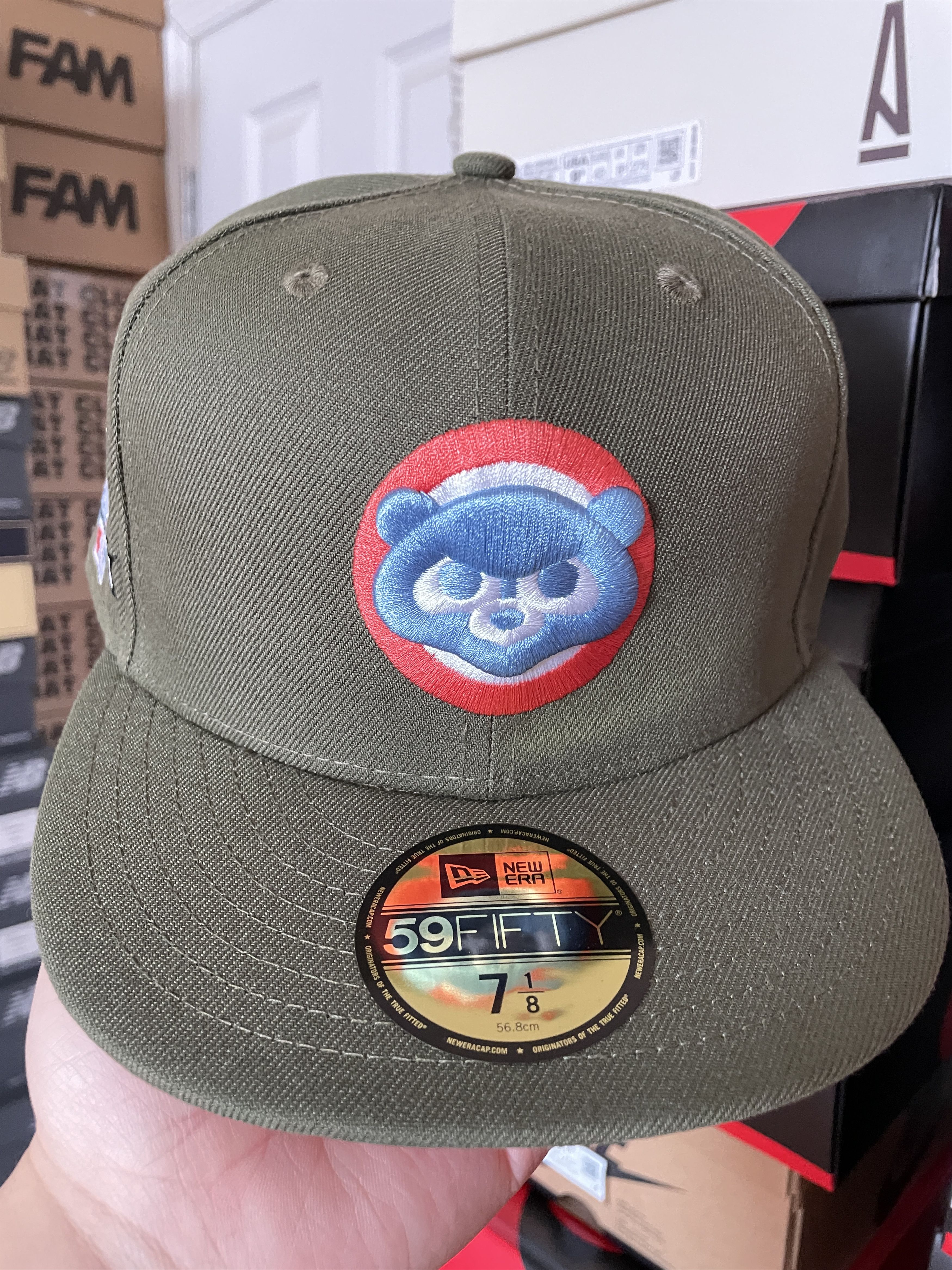 MLB × New Era Topperz Olive chicago Cubs 7 1/8 1990 ASG Pink Lava Hatclub Size ONE SIZE - 2 Thumbnail