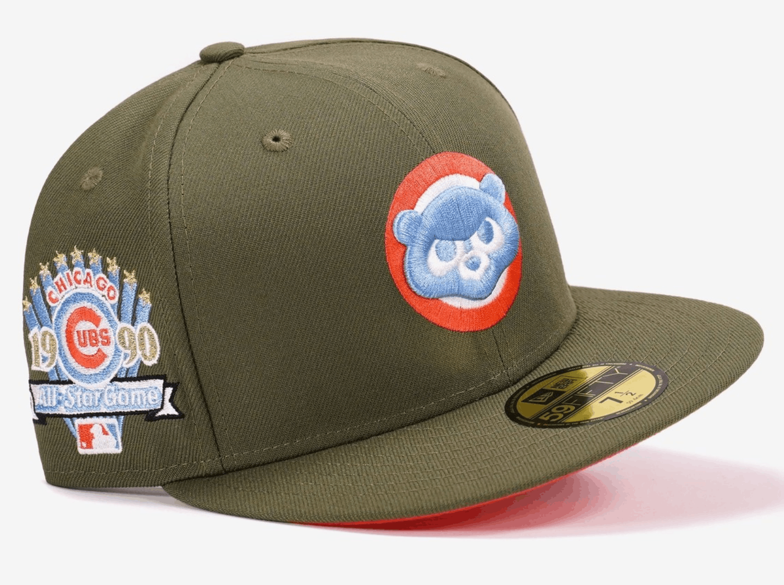 MLB × New Era Topperz Olive chicago Cubs 7 1/8 1990 ASG Pink Lava Hatclub Size ONE SIZE - 8 Thumbnail