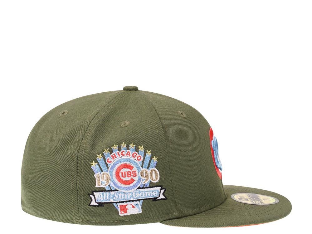 MLB × New Era Topperz Olive chicago Cubs 7 1/8 1990 ASG Pink Lava Hatclub Size ONE SIZE - 12 Thumbnail