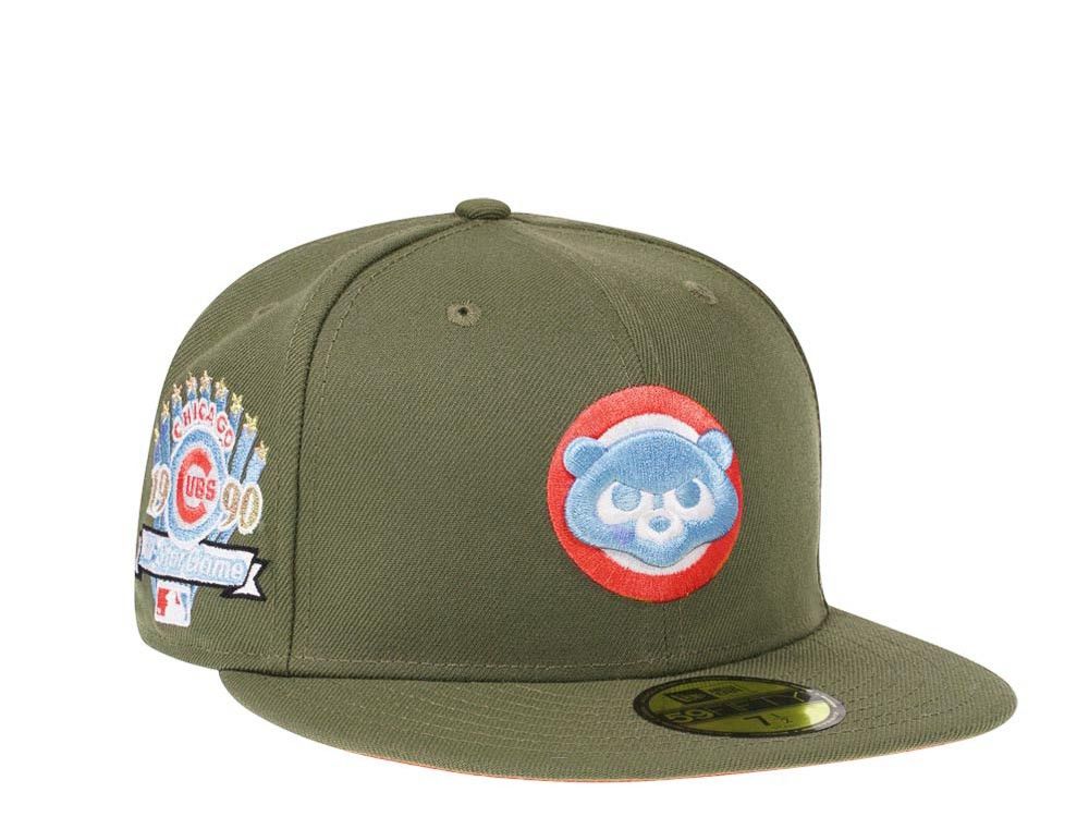 MLB × New Era Topperz Olive chicago Cubs 7 1/8 1990 ASG Pink Lava Hatclub Size ONE SIZE - 9 Thumbnail