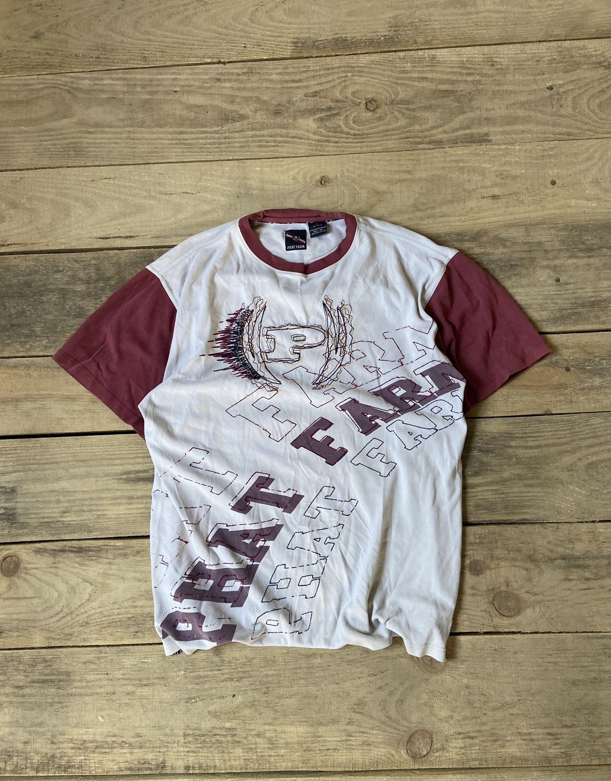 Vintage Phat Farm heavy cotton big logo shirt