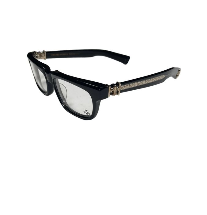 Chrome Hearts 18K Gold Splat-A Black Frames | Grailed