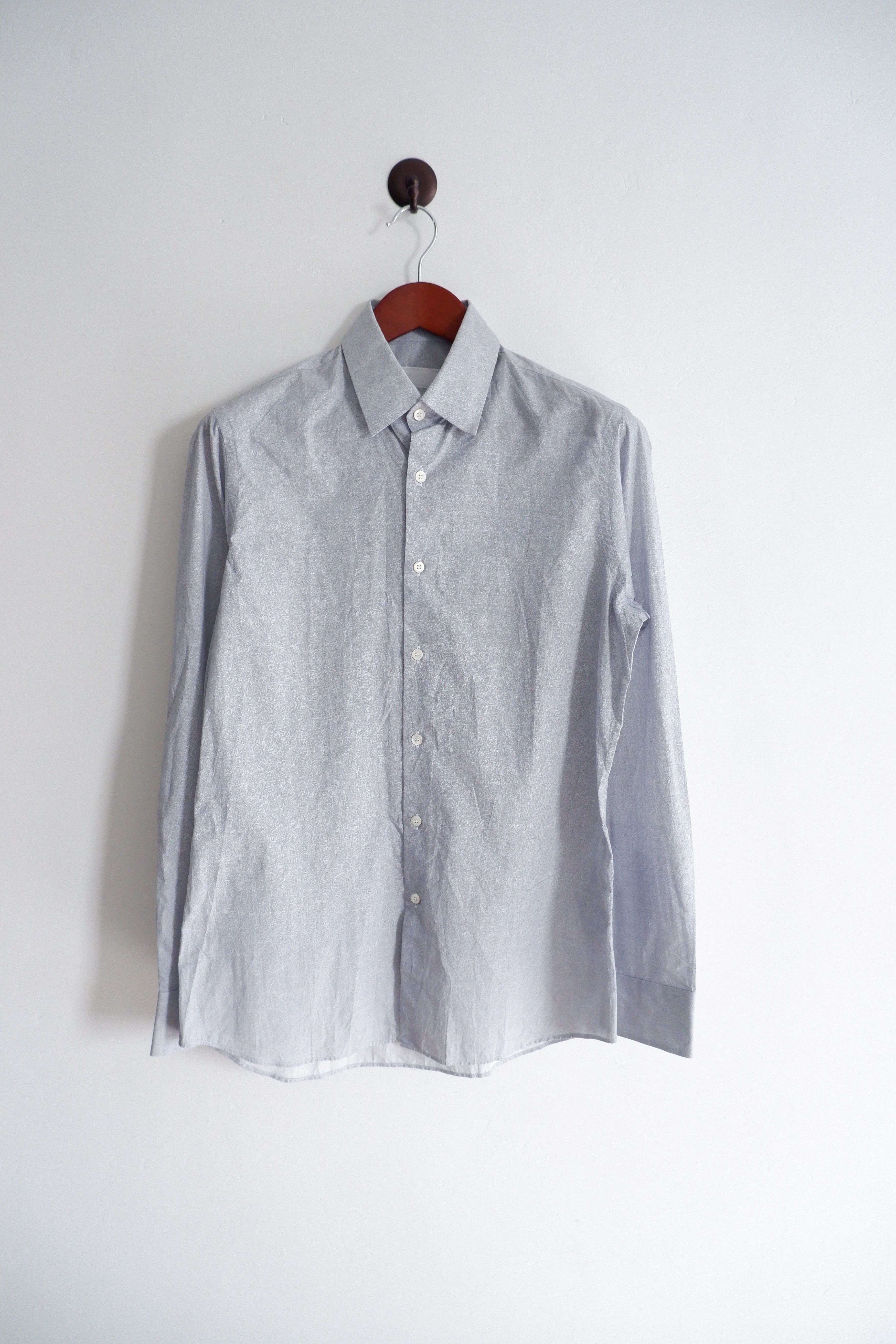 image of Prada 2014 Dress Shirt in Pattern Black, Men's (Size Medium)