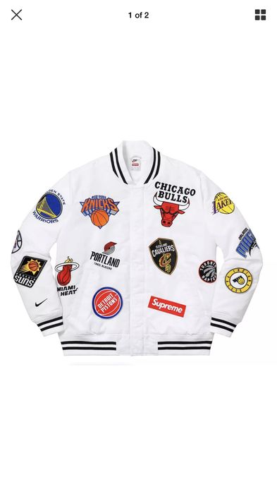 Supreme nike nba warm best sale up jacket