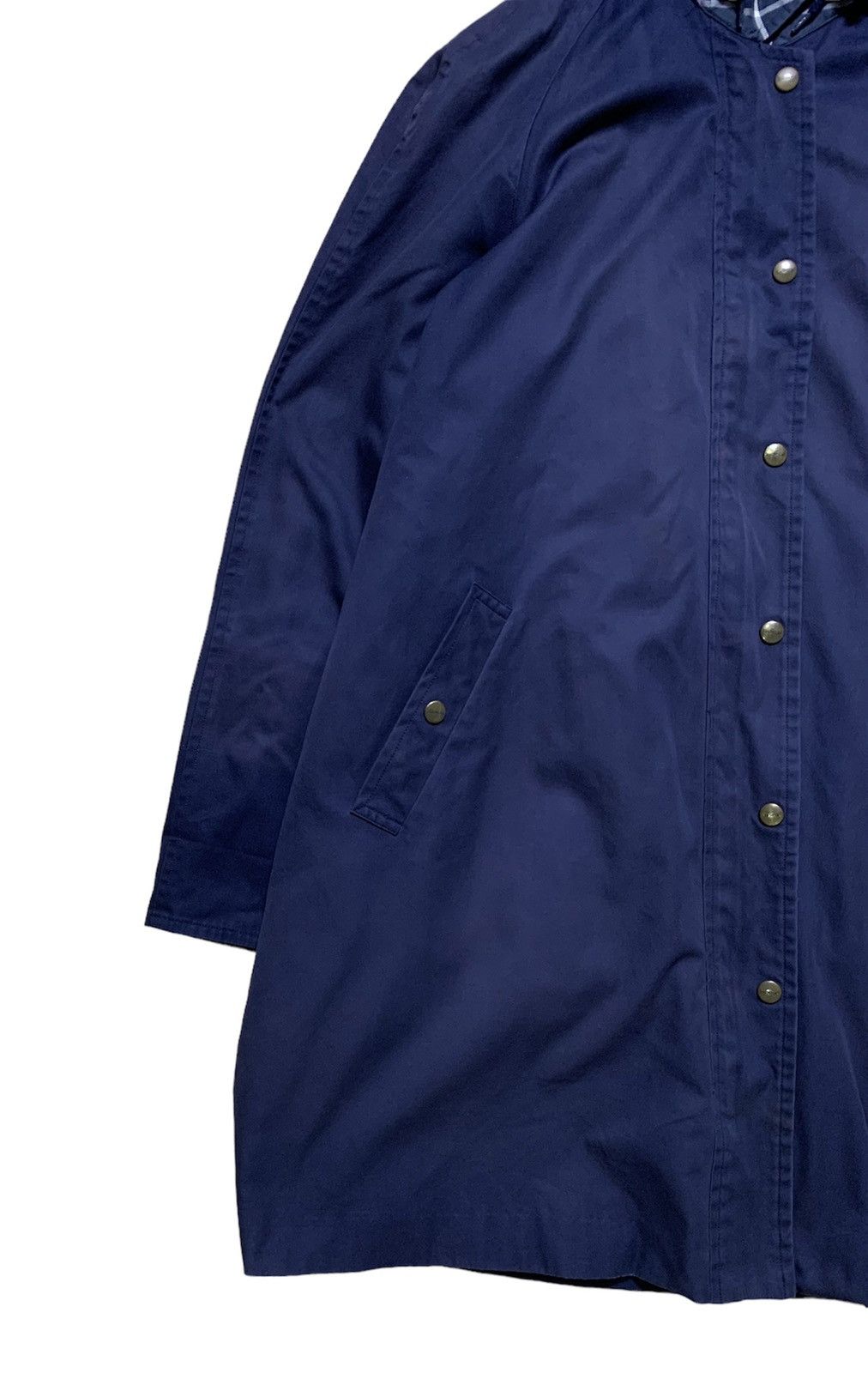 Burberry × Vintage Rare Burberrys London Long Jacket Hooded Size US L / EU 52-54 / 3 - 3 Thumbnail
