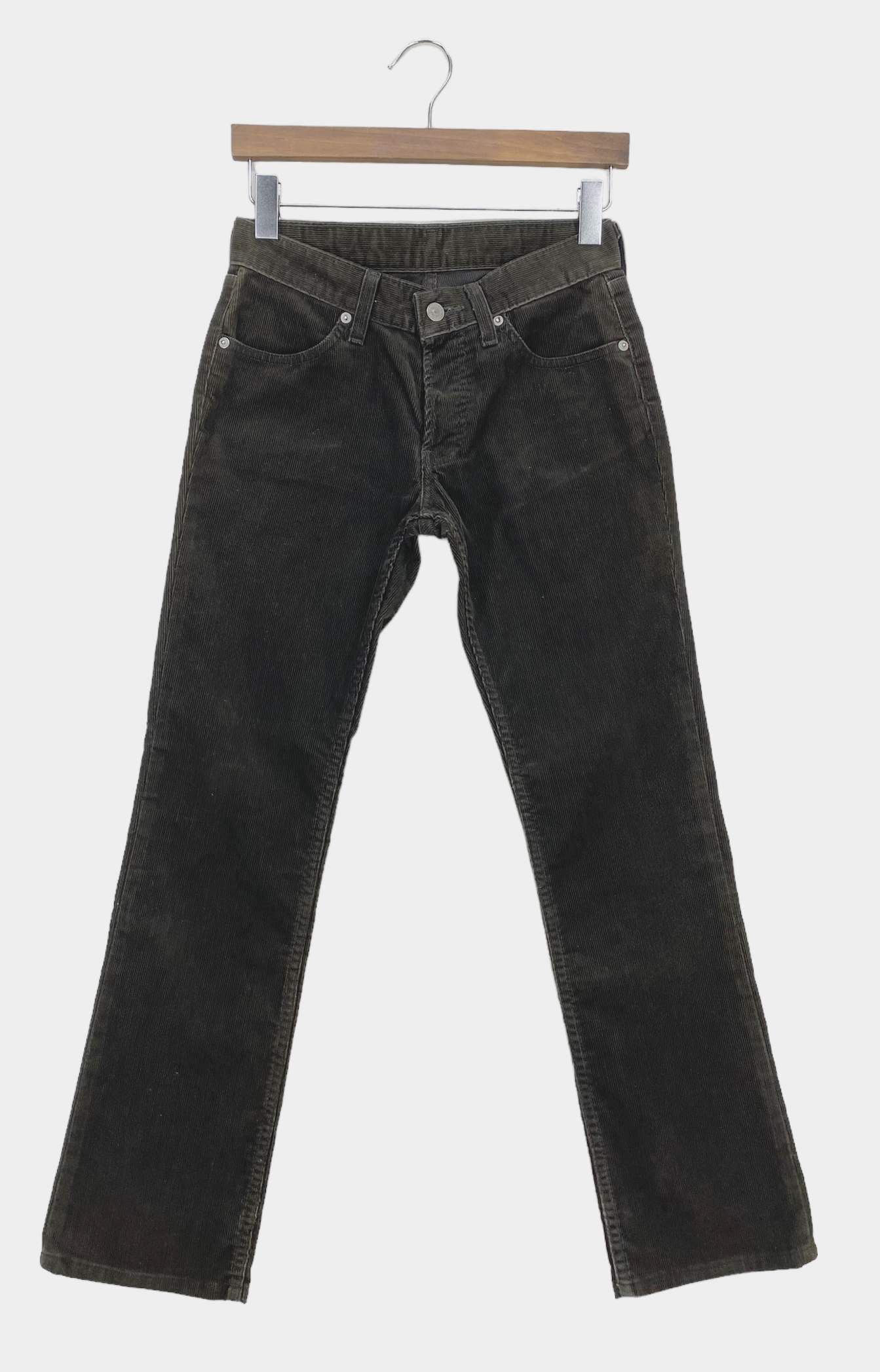image of Levis Pants Corduroy Flare Jeans Made In Japan in Green, Women's (Size 26)