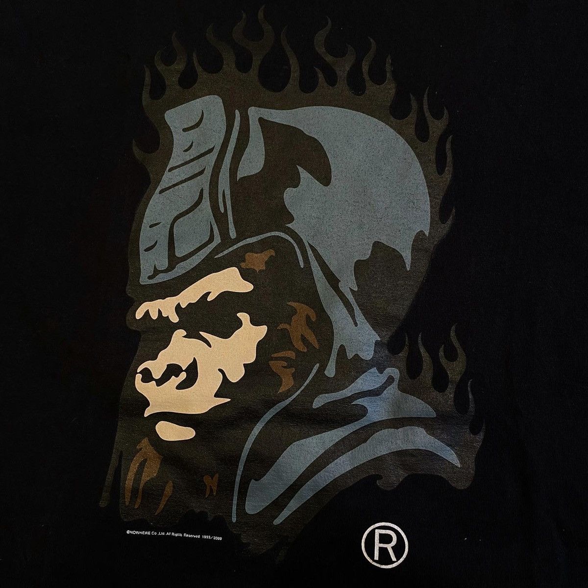 Bape BAPE GENERAL FLAME TEE Size US M / EU 48-50 / 2 - 2 Thumbnail