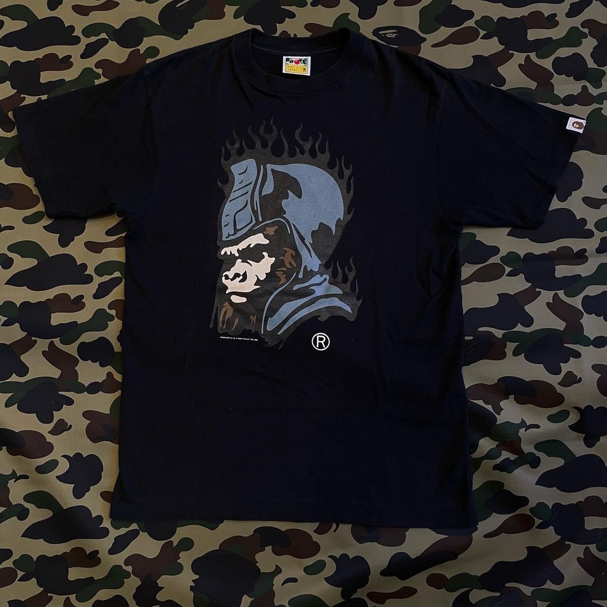 Bape BAPE GENERAL FLAME TEE Size US M / EU 48-50 / 2 - 1 Thumbnail