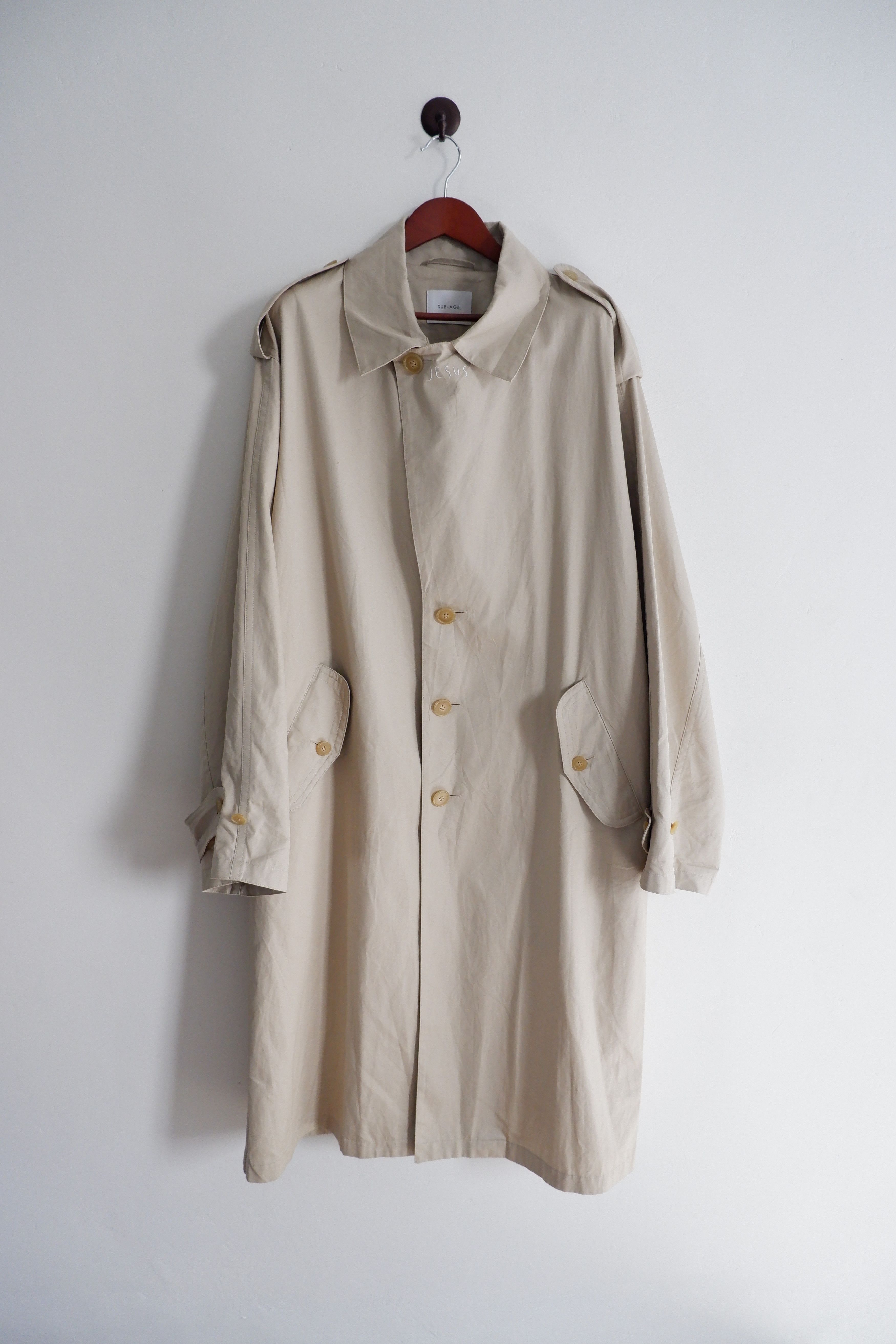 Beauty Beast AW/2016 SUB-AGE Embroidered 'Jesus' Oversized Coat Size US XL / EU 56 / 4 - 1 Thumbnail