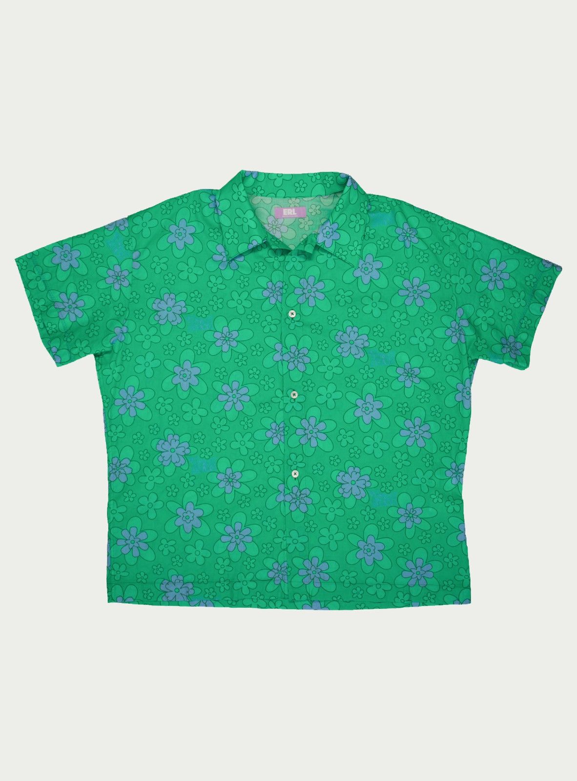 ERL ERL SS21 Floral Green Button Up Size US M / EU 48-50 / 2 - 1 Thumbnail