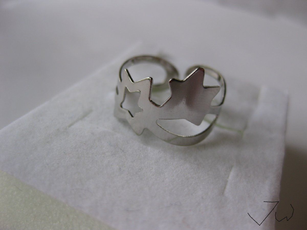 Other Twin Stars Style Ring Size ONE SIZE - 1 Preview
