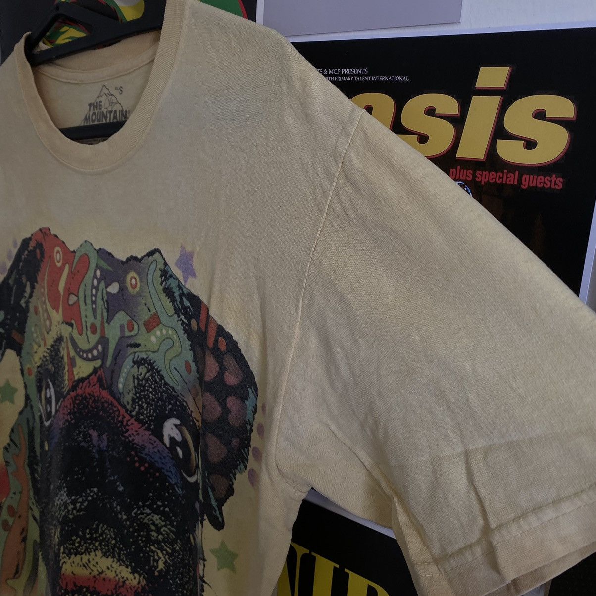 The Mountain The Mountain Pug Graphic Faded Yellow T-Shirt Size US S / EU 44-46 / 1 - 5 Thumbnail