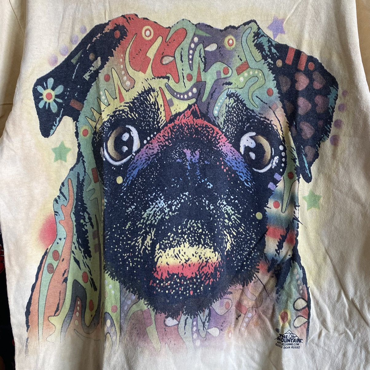 The Mountain The Mountain Pug Graphic Faded Yellow T-Shirt Size US S / EU 44-46 / 1 - 2 Thumbnail