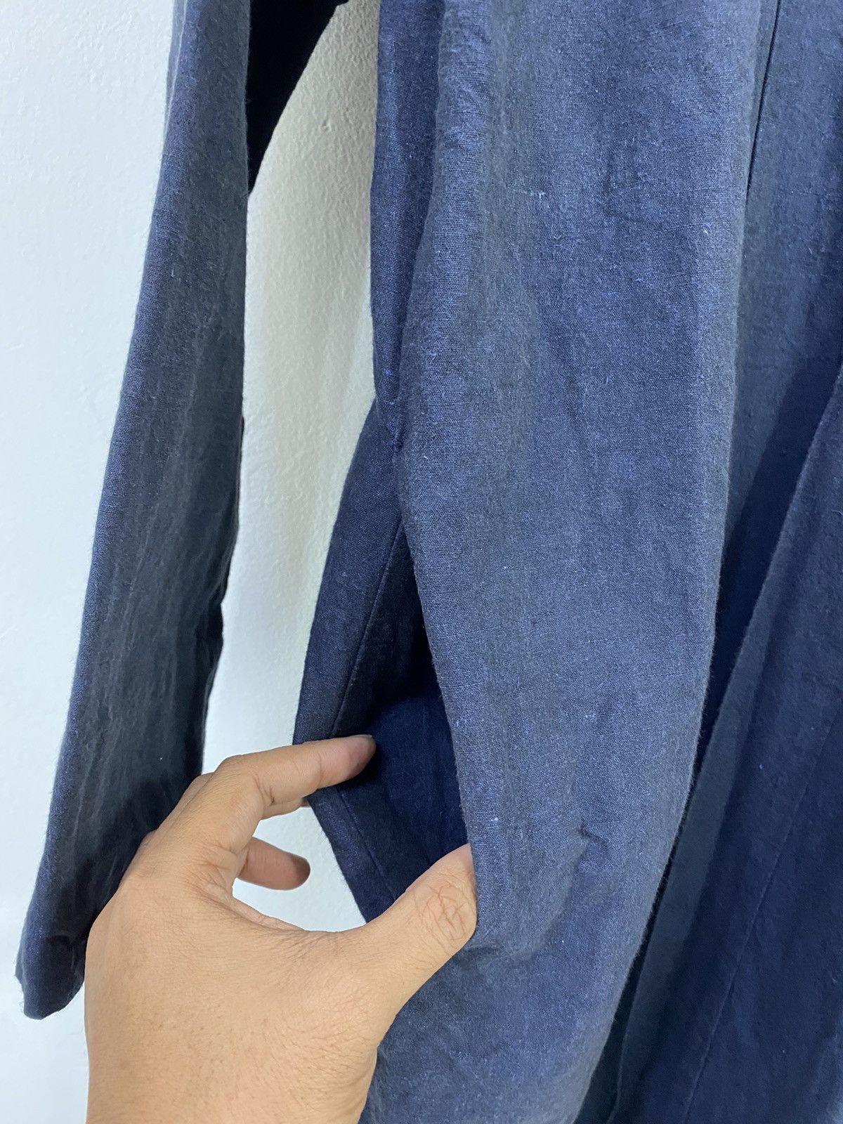 Indigo MITTAN Japanese Noragi Kimono indigo / Cardigan Rare Design Size US M / EU 48-50 / 2 - 8 Thumbnail