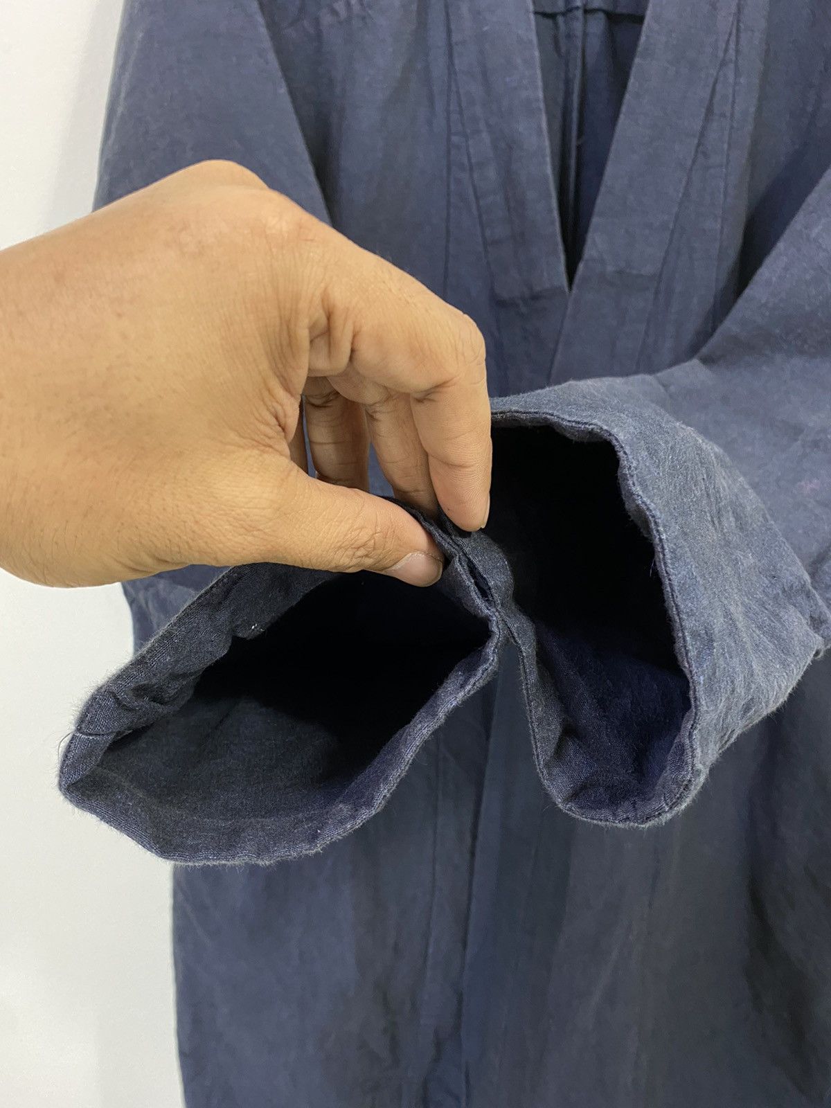 Indigo MITTAN Japanese Noragi Kimono indigo / Cardigan Rare Design Size US M / EU 48-50 / 2 - 7 Thumbnail