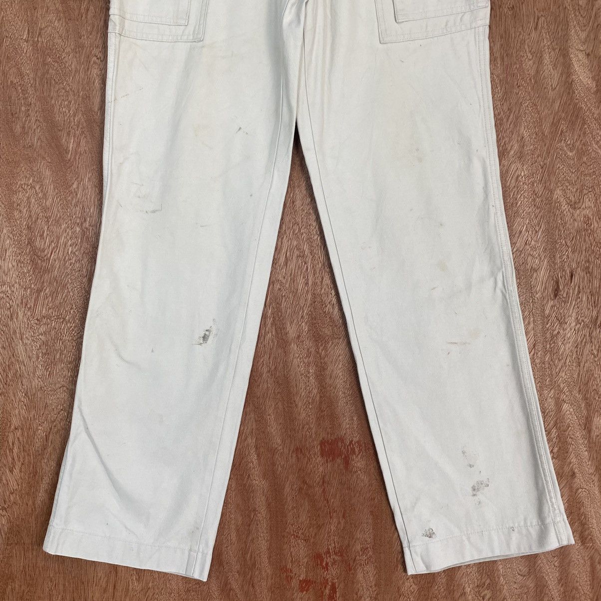 Japanese Brand DLL Grancisco WHite Multipocket Cargo Pants #1901 Size US 28 / EU 44 - 3 Thumbnail