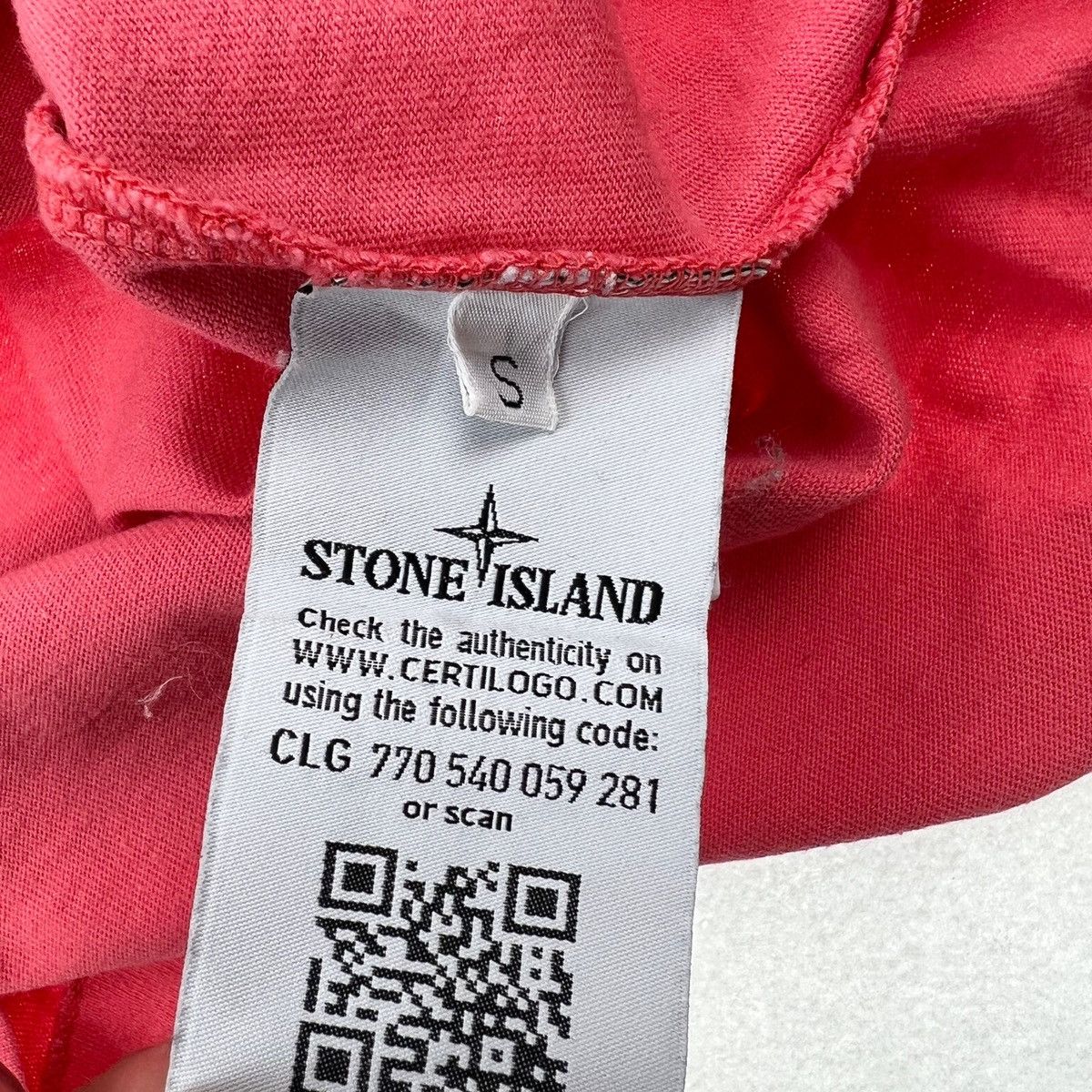 Stone Island Stone Island Pink Long Sleeve T Shirt Size US S / EU 44-46 / 1 - 4 Thumbnail