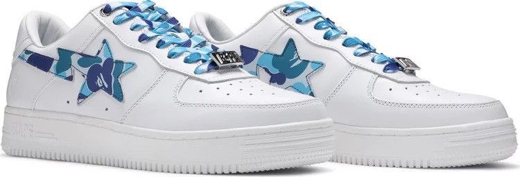 Bape A Bathing Ape Bape Sta Low White ABC Camo Blue Size US 11 / EU 44 - 2 Thumbnail