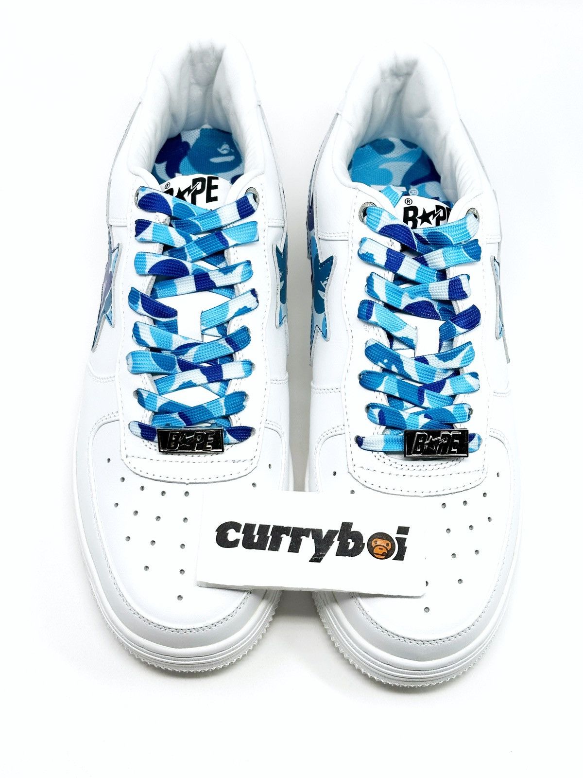 Bape A Bathing Ape Bape Sta Low White ABC Camo Blue Size US 11 / EU 44 - 8 Thumbnail