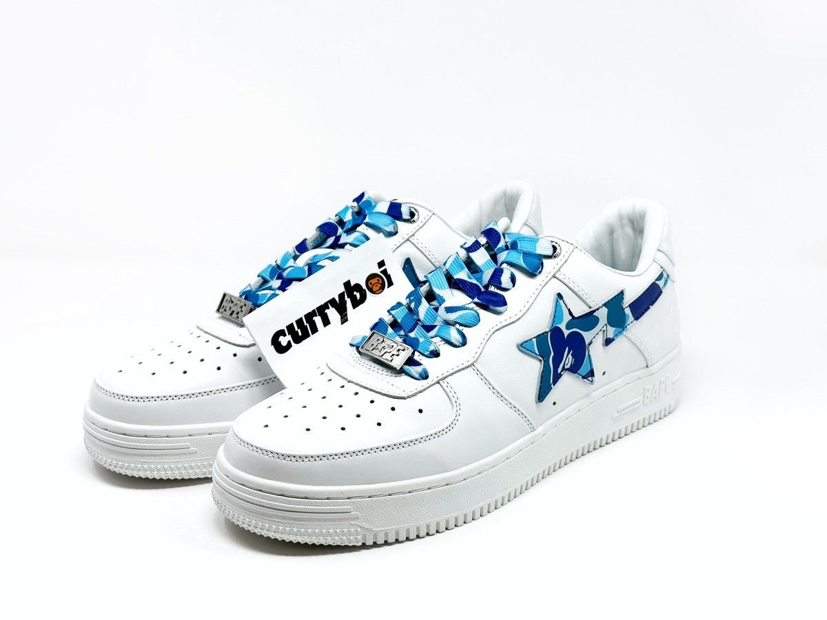 Bape A Bathing Ape Bape Sta Low White ABC Camo Blue Size US 11 / EU 44 - 9 Thumbnail