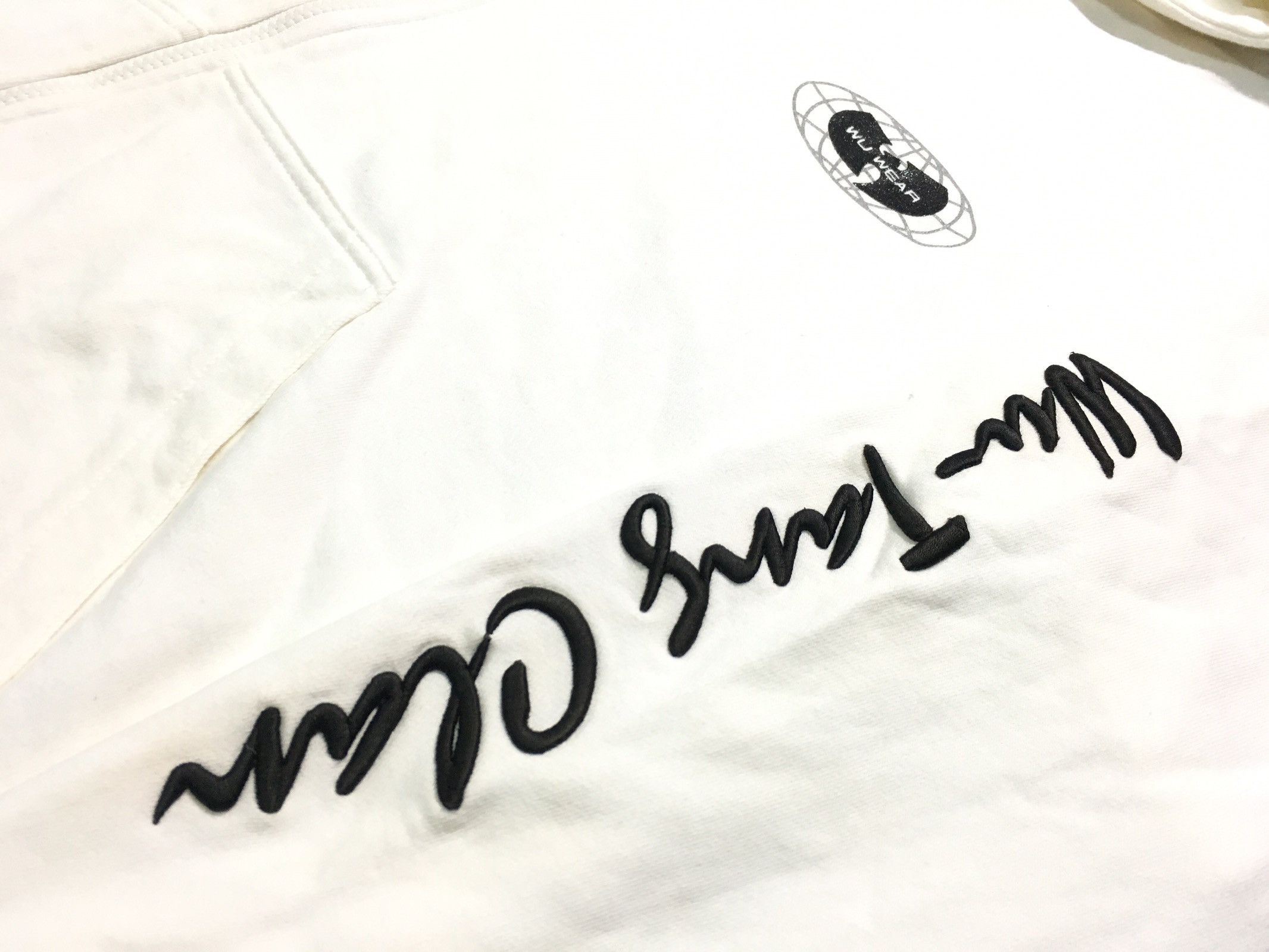 Rap Tees × Vintage × Wu-Tang Clan Vintage Wu wear hoodies spell out wu tang clan on sleeve Size US L / EU 52-54 / 3 - 4 Thumbnail