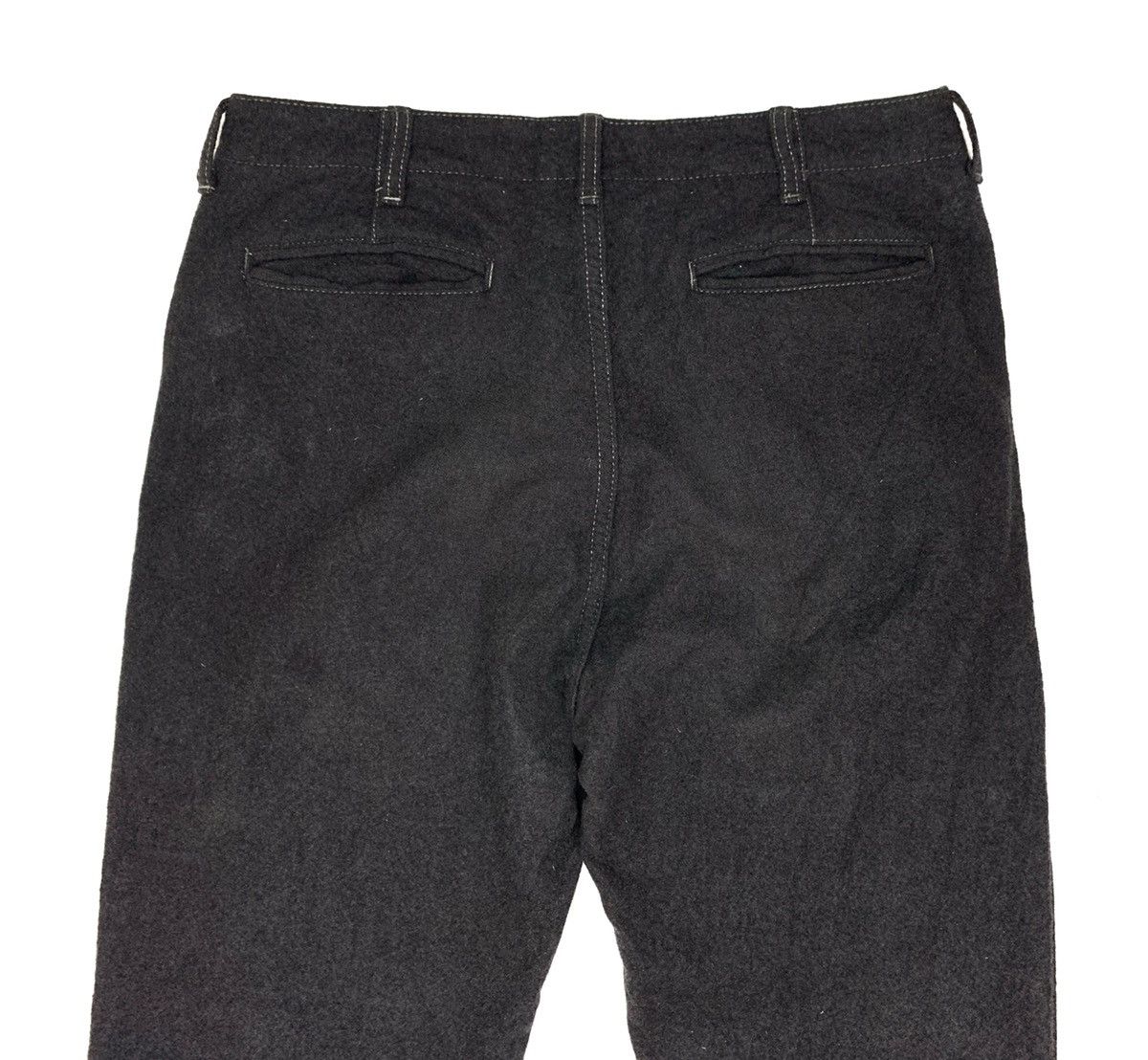 Comme des Garcons 🇯🇵 AW04 Comme des Garçons Homme Charcoal Wool Pants Size US 33 - 4 Thumbnail