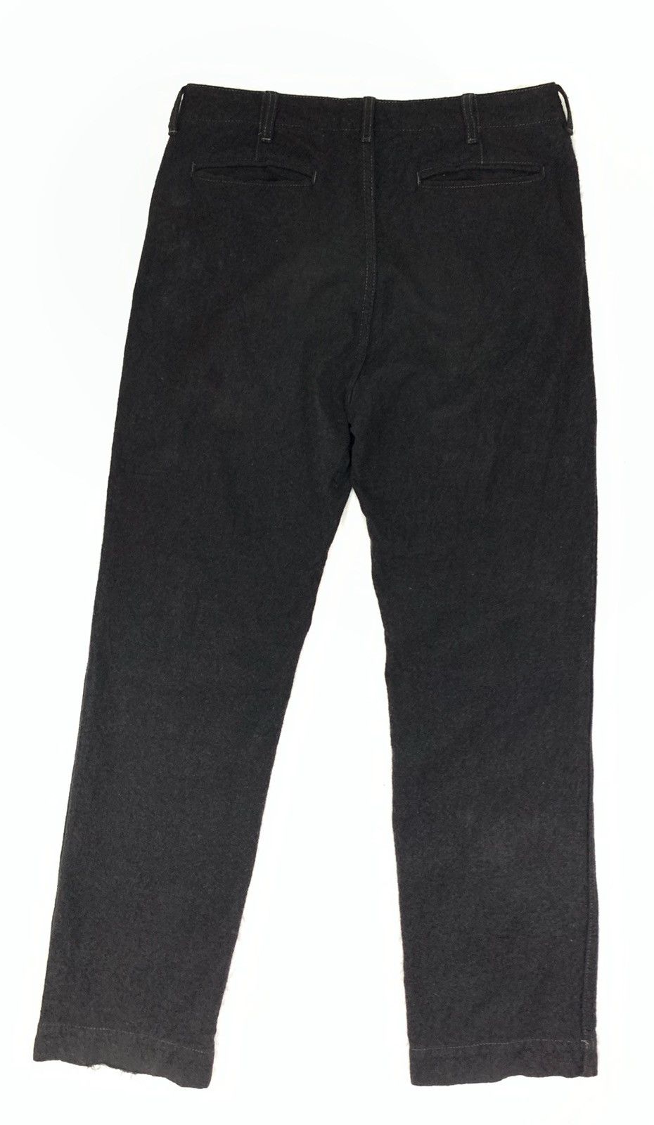Comme des Garcons 🇯🇵 AW04 Comme des Garçons Homme Charcoal Wool Pants Size US 33 - 3 Thumbnail