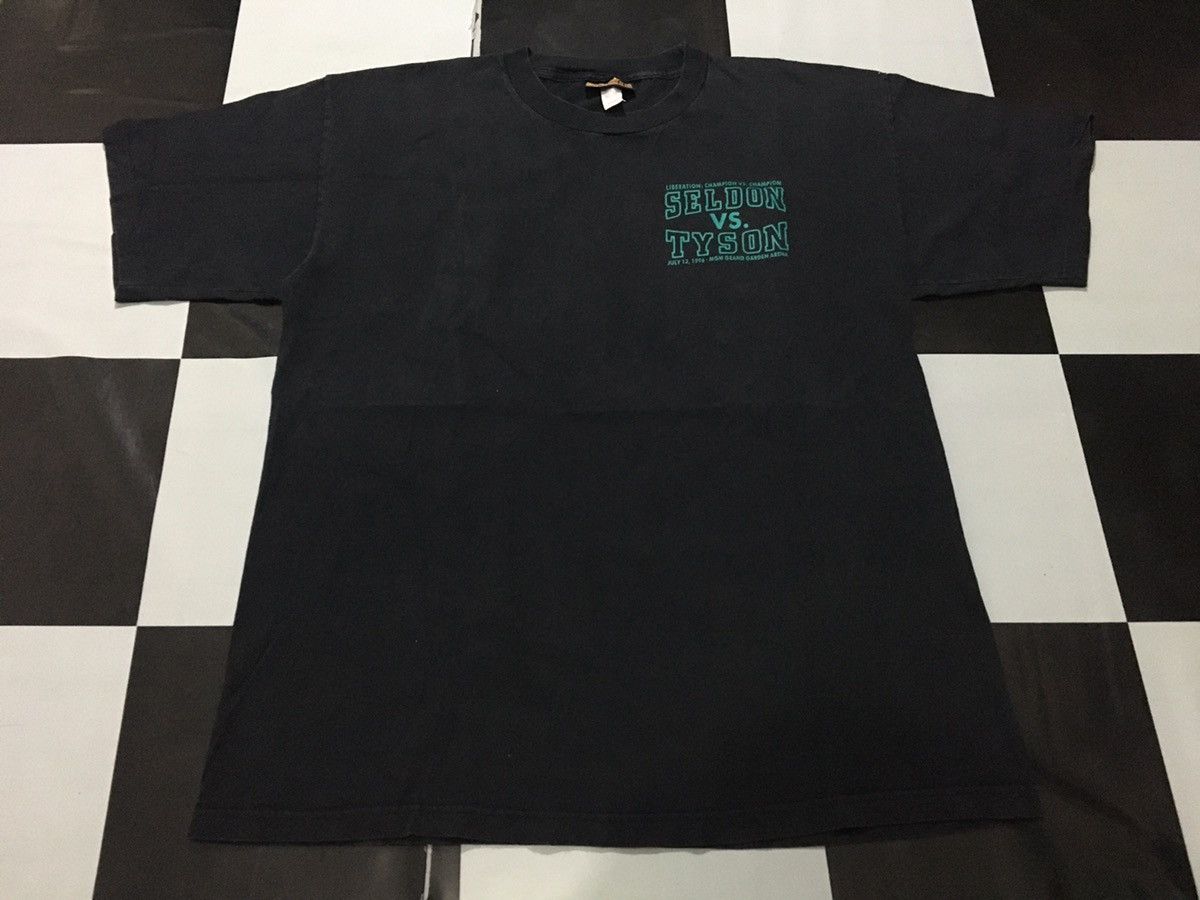 Rap Tees × Vintage Vintage Mike Tyson vs Seldon Shirt 1996 Rap tTee Size US XL / EU 56 / 4 - 7 Thumbnail