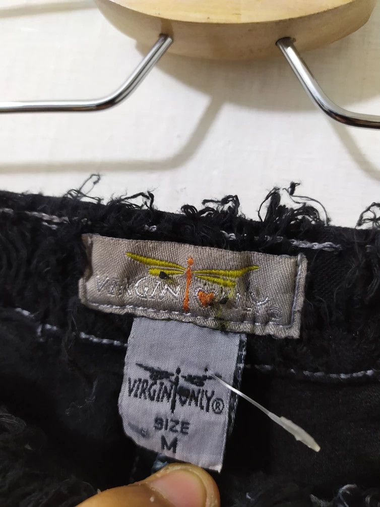 Japanese Brand 🔥Vintage Virgin only Distressed Punk stretchable Pants Size 26" / US 2 / IT 38 - 13 Thumbnail