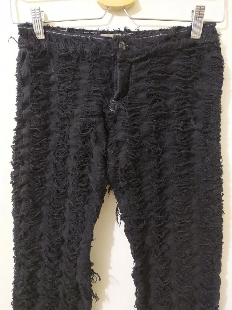 Japanese Brand 🔥Vintage Virgin only Distressed Punk stretchable Pants Size 26" / US 2 / IT 38 - 2 Thumbnail
