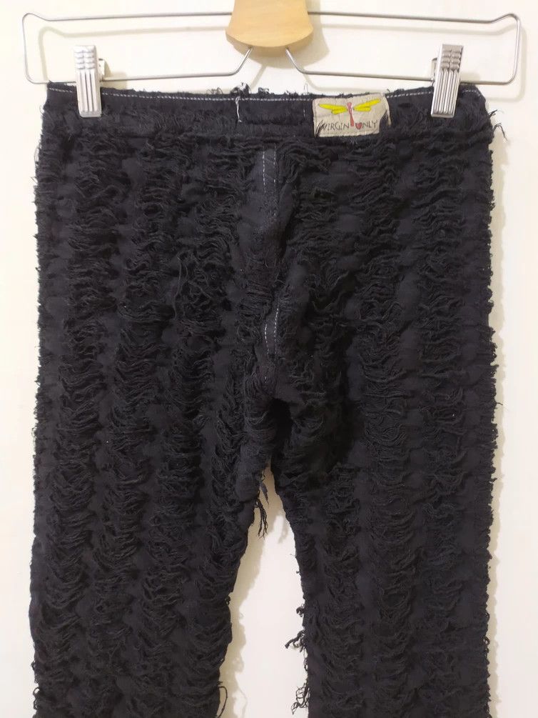 Japanese Brand 🔥Vintage Virgin only Distressed Punk stretchable Pants Size 26" / US 2 / IT 38 - 8 Thumbnail