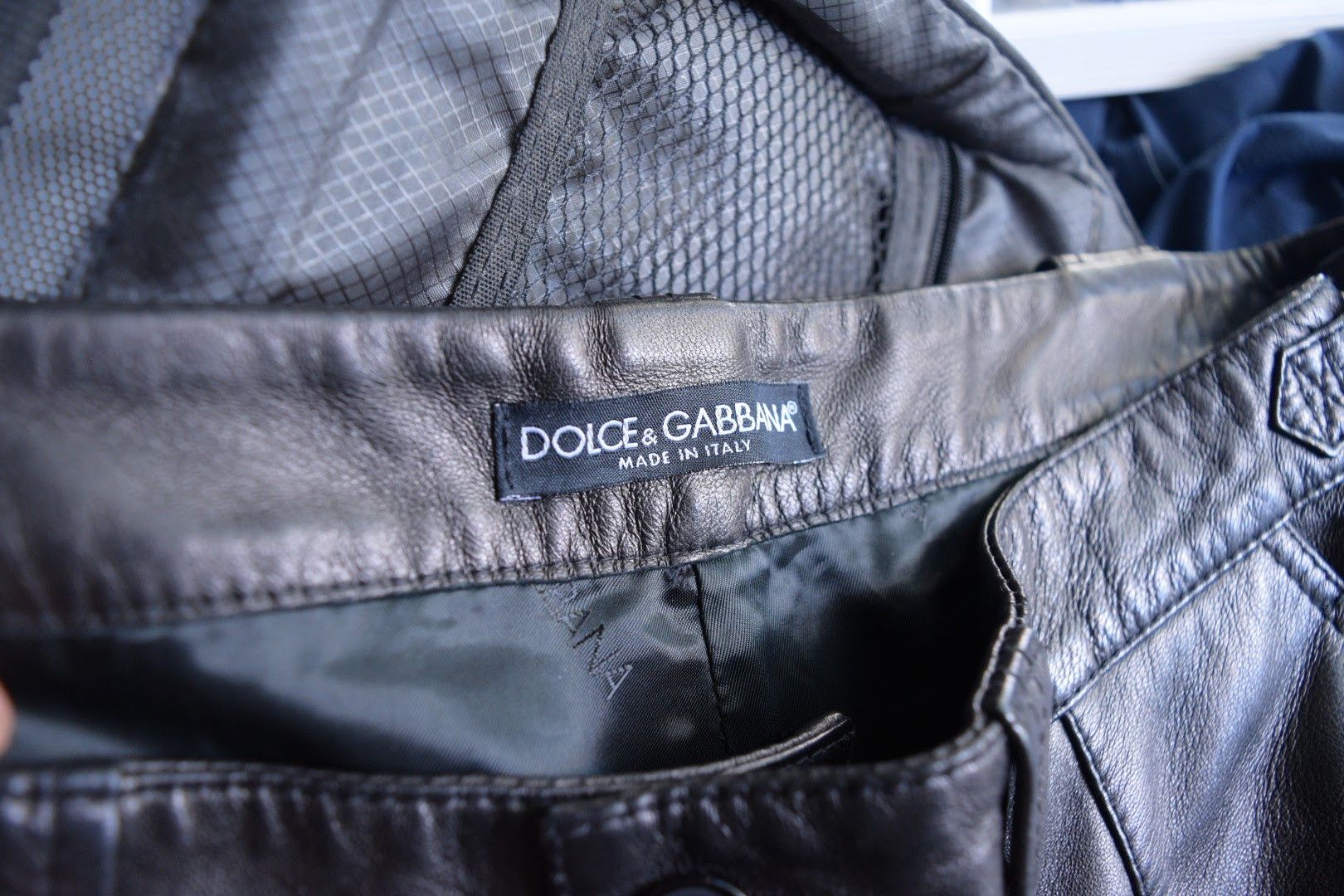Dolce & Gabbana Shearling Moto Pants Size US 36 / EU 52 - 7 Thumbnail