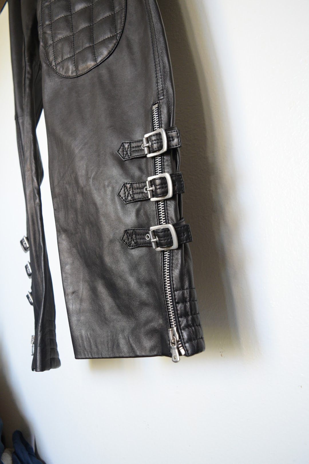 Dolce & Gabbana Shearling Moto Pants Size US 36 / EU 52 - 2 Thumbnail