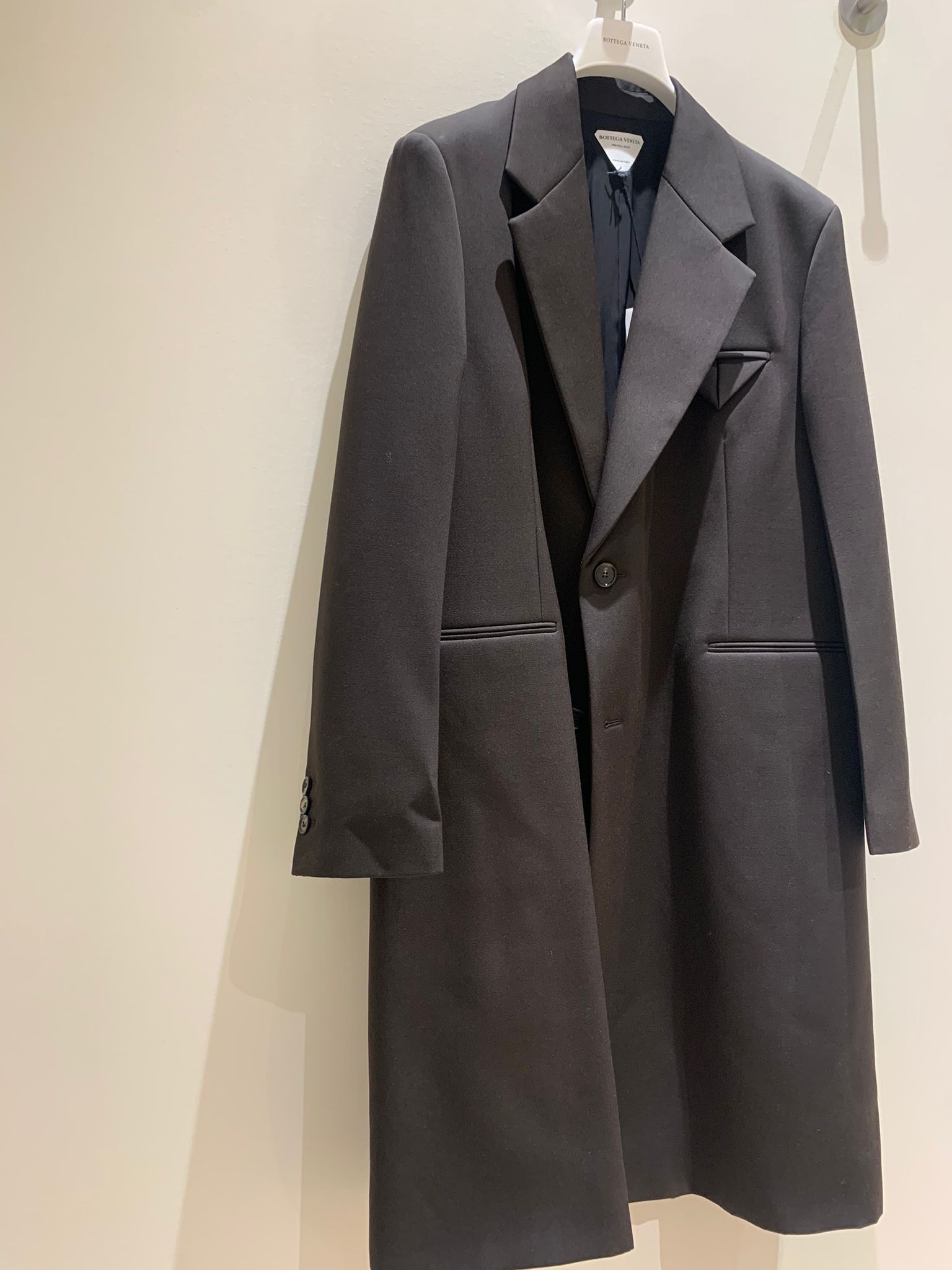 Bottega Veneta Coat in Sponged Grain de Poudre in Cocoa Size US M / EU 48-50 / 2 - 8 Thumbnail