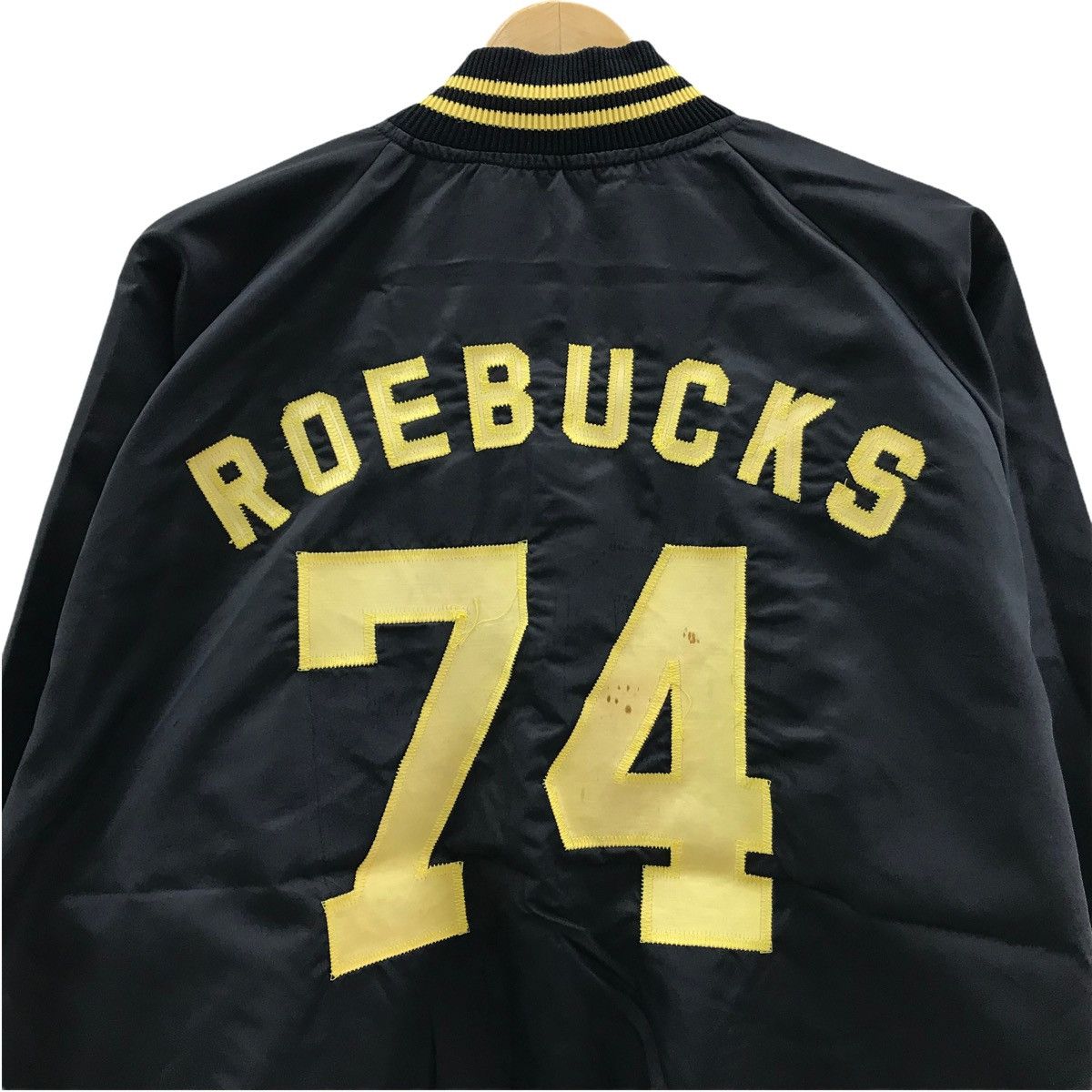 Nutmeg Vintage Varsity Jacket Embroidery Big Logo Roebuck 74 Size US L / EU 52-54 / 3 - 6 Thumbnail