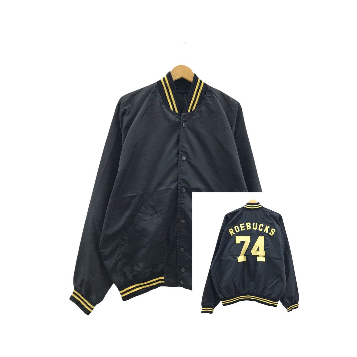 Nutmeg Vintage Varsity Jacket Embroidery Big Logo Roebuck 74 Size US L / EU 52-54 / 3 - 1 Thumbnail