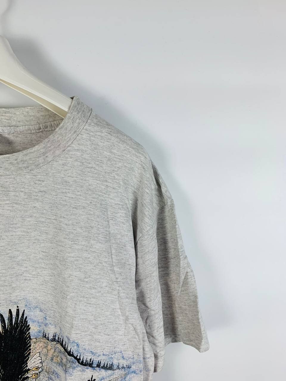 Vintage Vintage t-shirt short sleeve Big Logo grey USA XL Size US XL / EU 56 / 4 - 3 Thumbnail