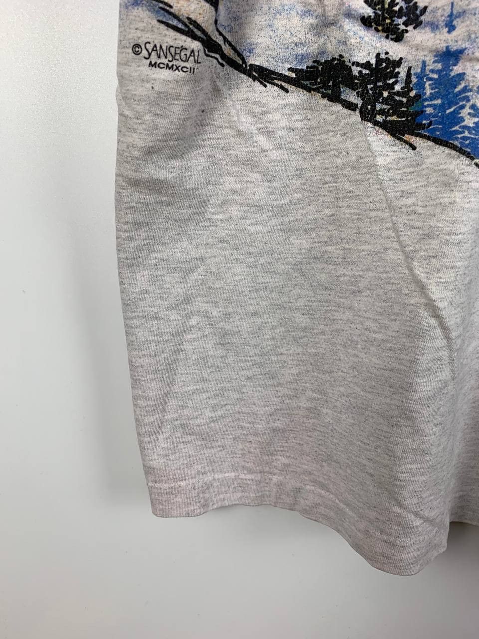 Vintage Vintage t-shirt short sleeve Big Logo grey USA XL Size US XL / EU 56 / 4 - 11 Thumbnail