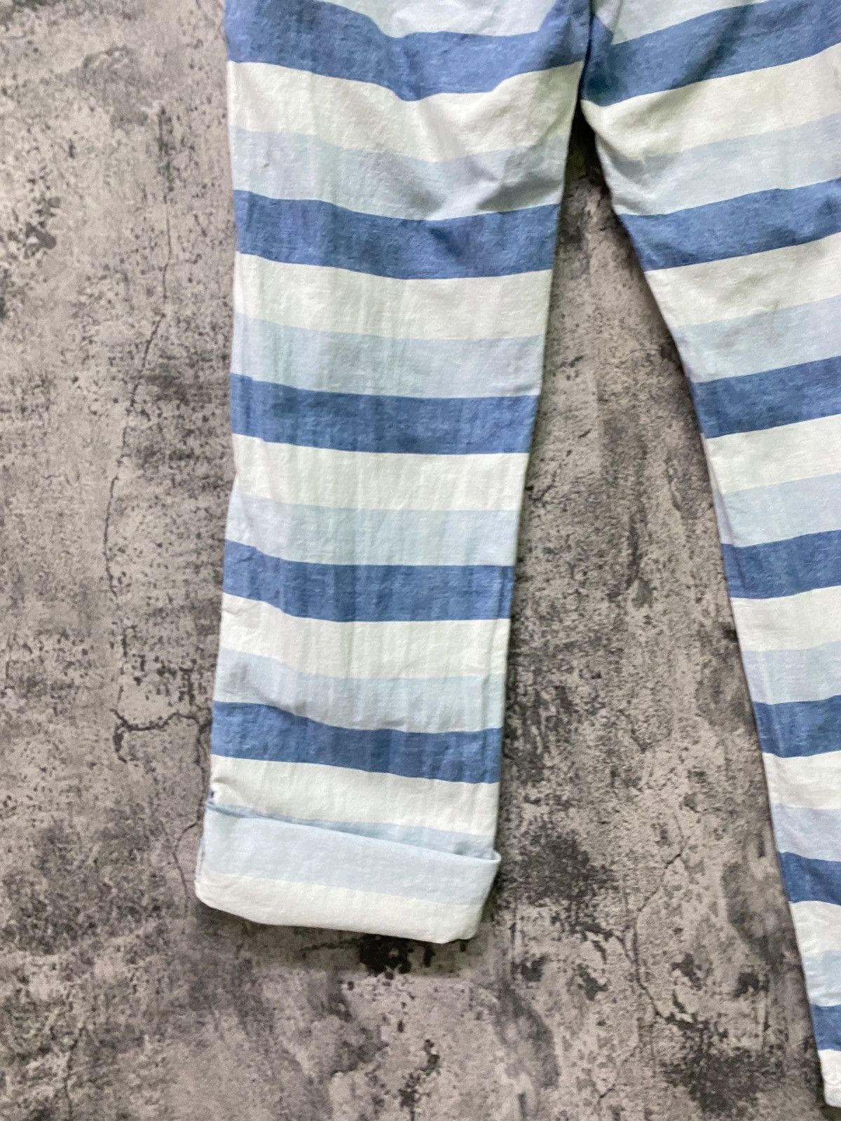 Japanese Brand × Vintage Vintage BACK NUMBER Jogger Striped Drawstring Pant Size US 29 - 14 Thumbnail